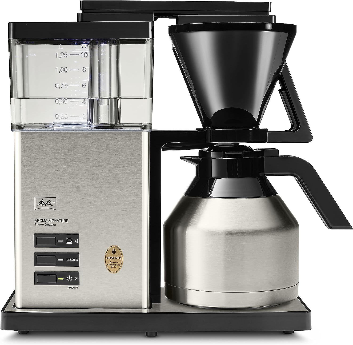 Melitta AromaSignature Therm Coffee Machine RVS/Zwart