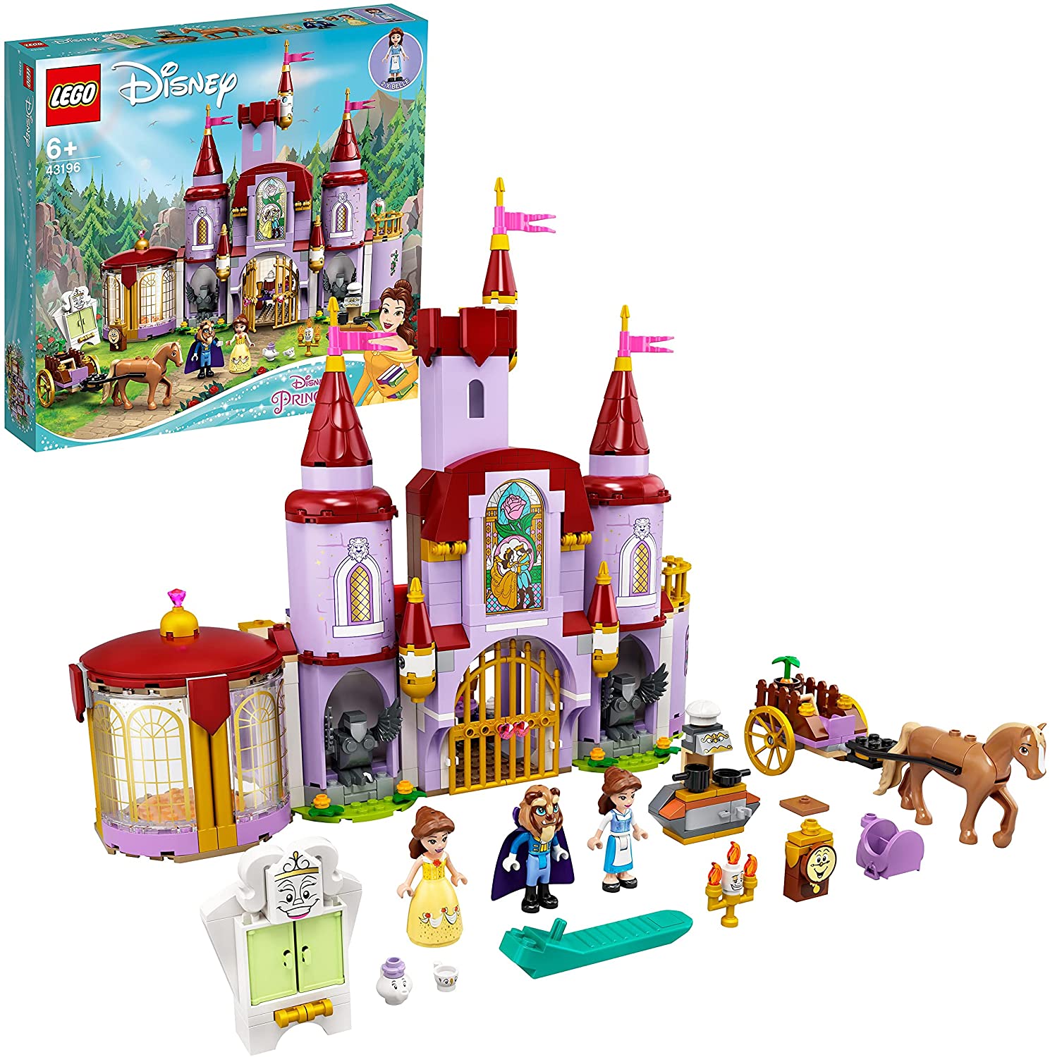 LEGO 43196 Disney Princess Belles Castle, Beauty and the Beast, Princess Ca