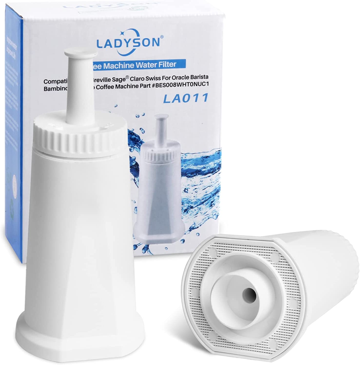 LADYSON Coffee Machine Water Filter for Oracle Barista SES 990/980/500/878/875/880/920/810 Coffee Filter (2 IN)