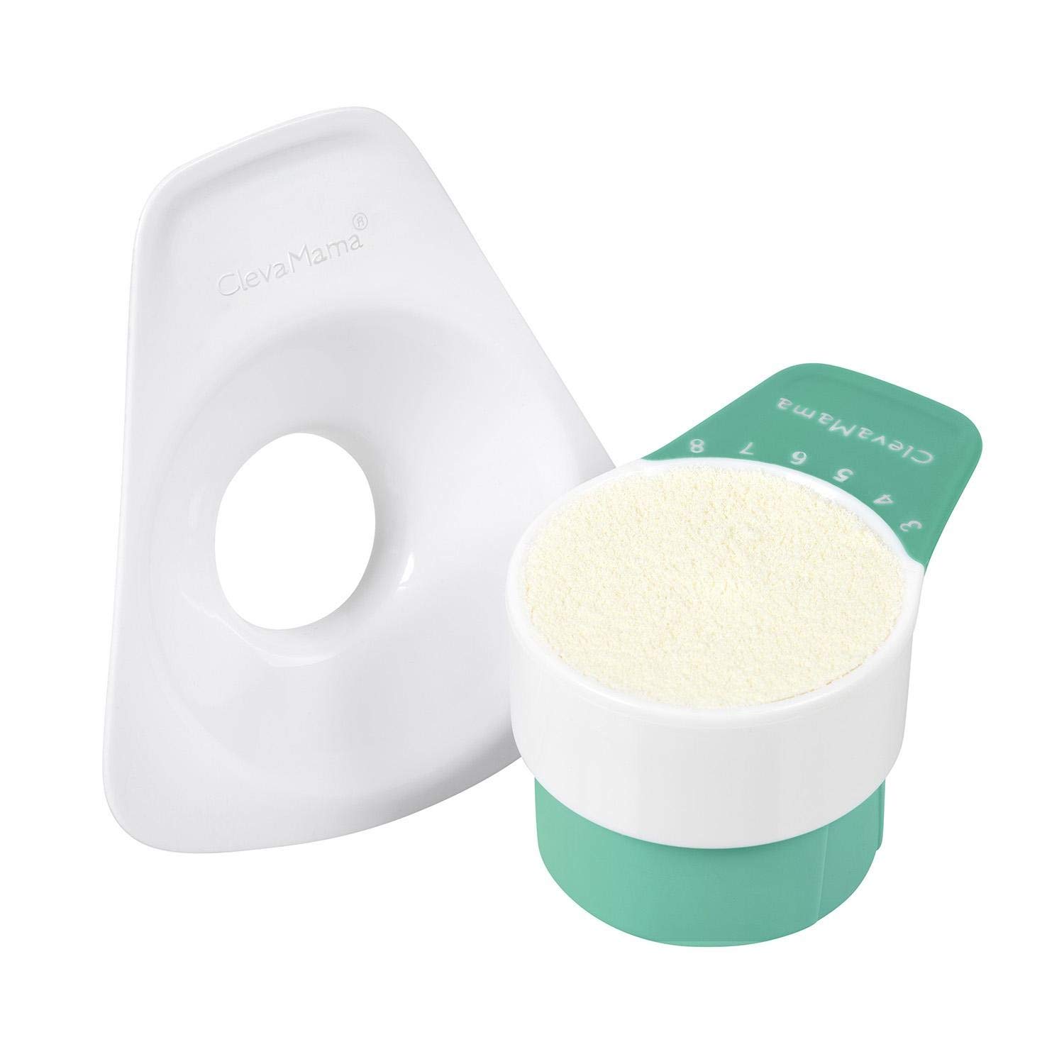 Clevamama 3002 ClevaScoop Milk Powder / Baby Food Portioning Aid Green 60 g