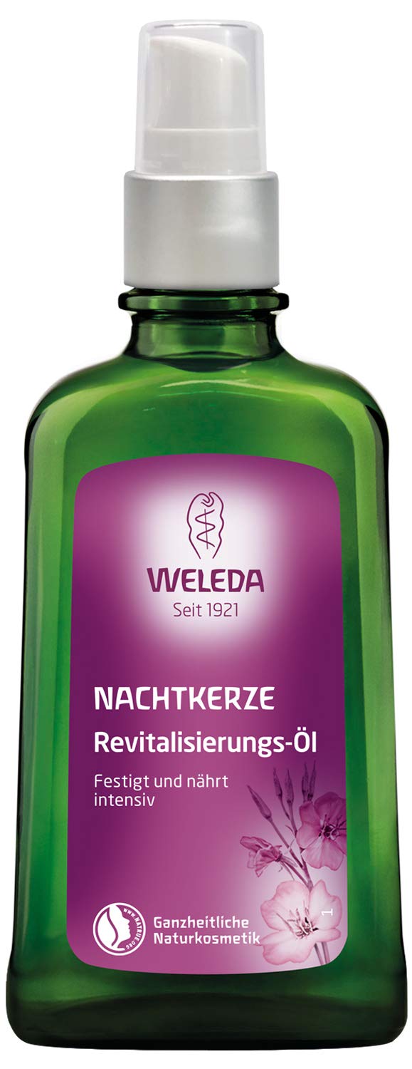 WELEDA Organic Evening Primrose Revitalising Oil, Intensive Natural Cosmetics Care Oil for Regeneration and Nutrition of Dry Skin, Body Oil Reactivates Natural Skin Functions (1 x 100 ml)