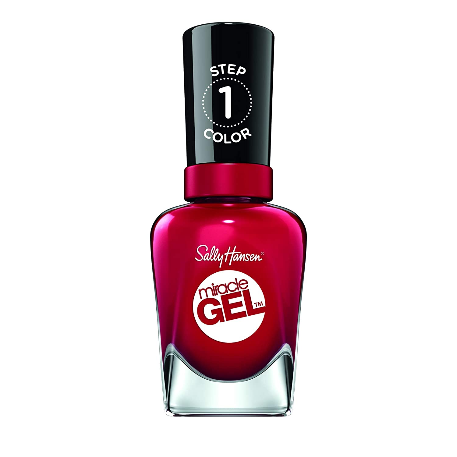 Sally Hansen Miracle Gel Nail Polish No UV Light Frill Seeker Rose with Intense Shine Gel Finish Number 184 (1 x 14.7 ml), ‎cream