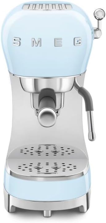 SMEG Espresso Coffee Machine Pastel Blue ECF02PUE