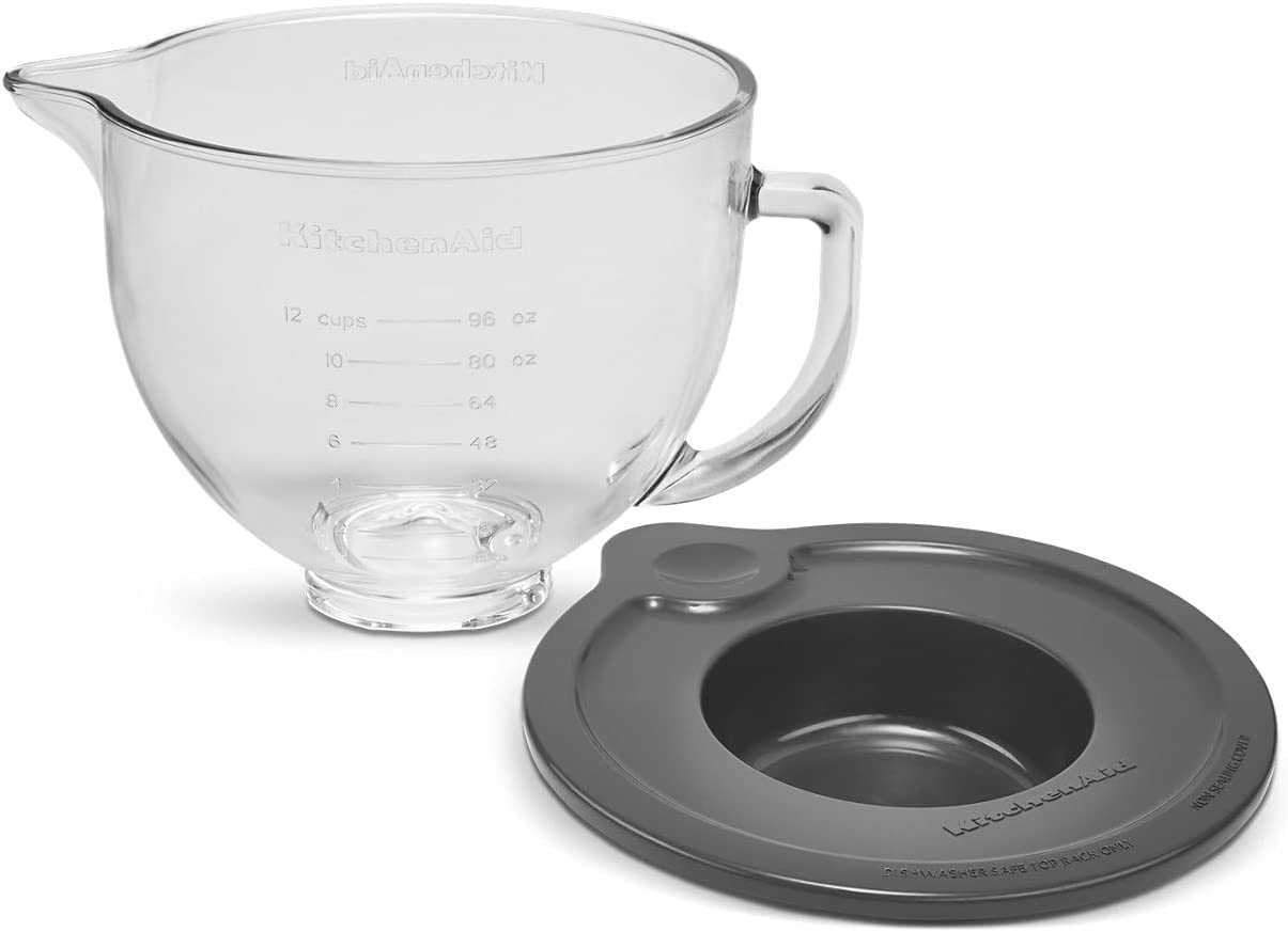 KitchenAid KSM5GB 5 Quarter Glass Mixing Bowl with Measuring Markings