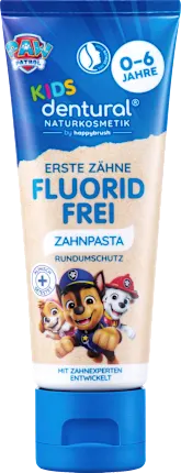 Toothpaste children's first teeth, 0-6 years, fluoride-free, 75 ml