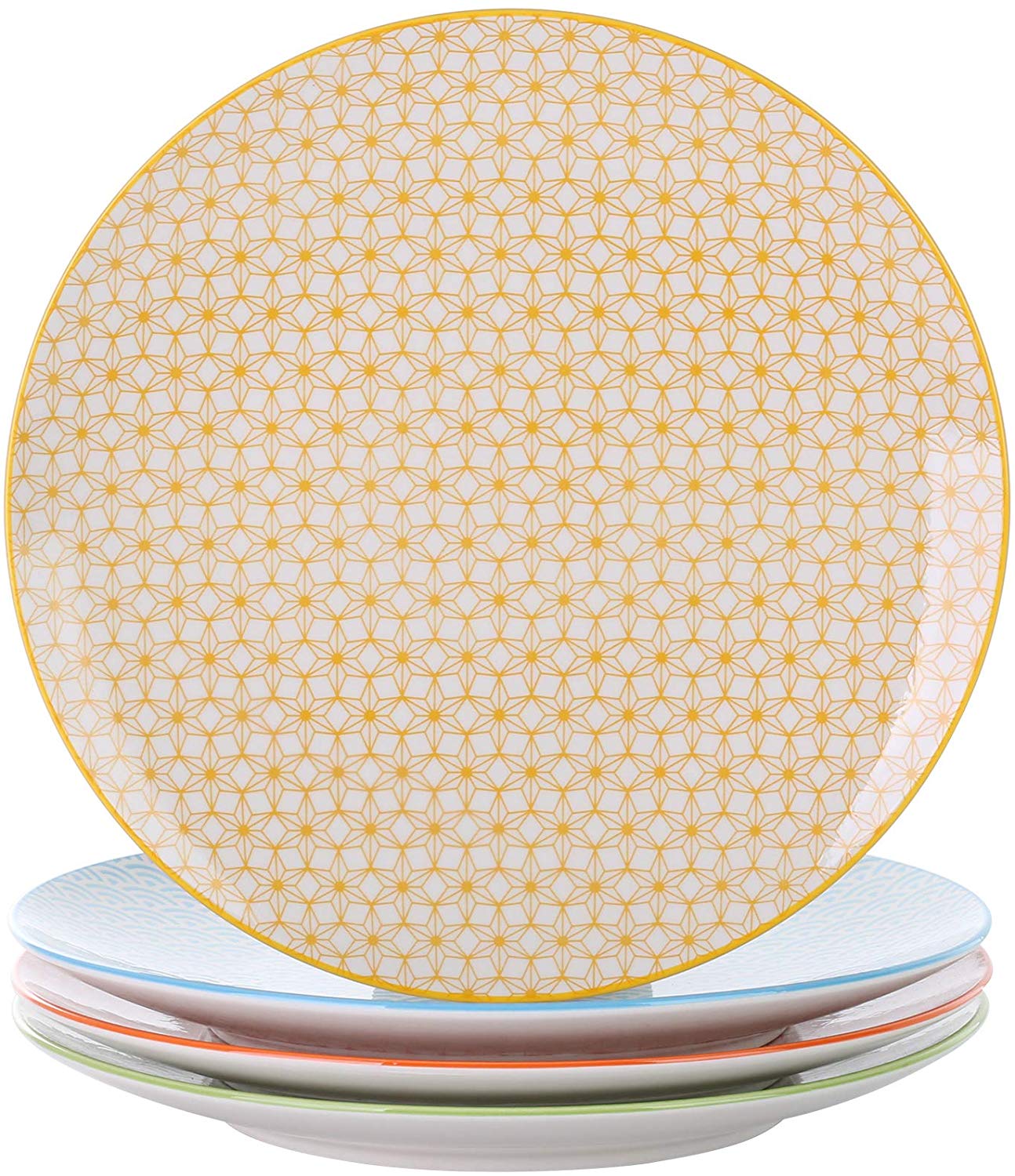 Vancasso Natsuki Set Of 4 Porcelain Dinner Plate 27 Cm Diameter Large Flat 