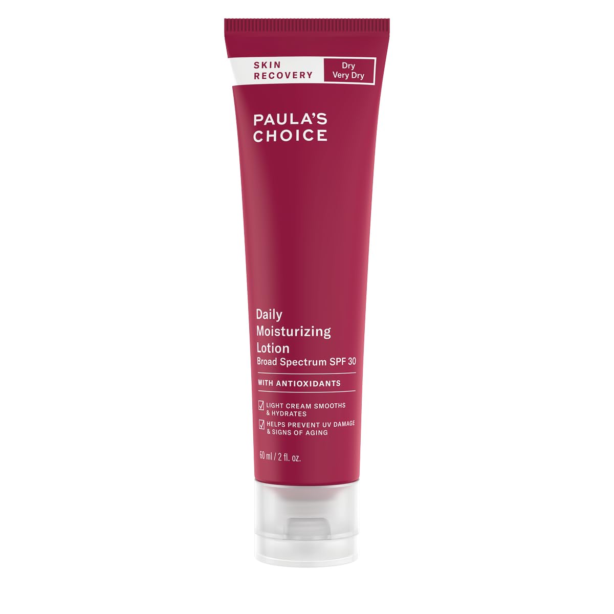 Paula \ 'S Choice Skin Recovery Day Cream SPF 30 - Anti -Aging Moisturising Lotion - Visibly Smooths Fine Lines and Wrinkles - With Soybean Oil - Normal to Dry Skin - 60 ml