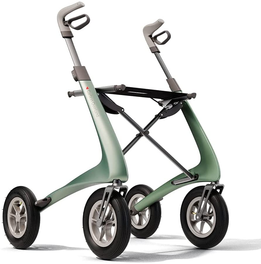 byACRE Carbon Overland All Terrain Carbon Rollator Large Pneumatic Wheels 4