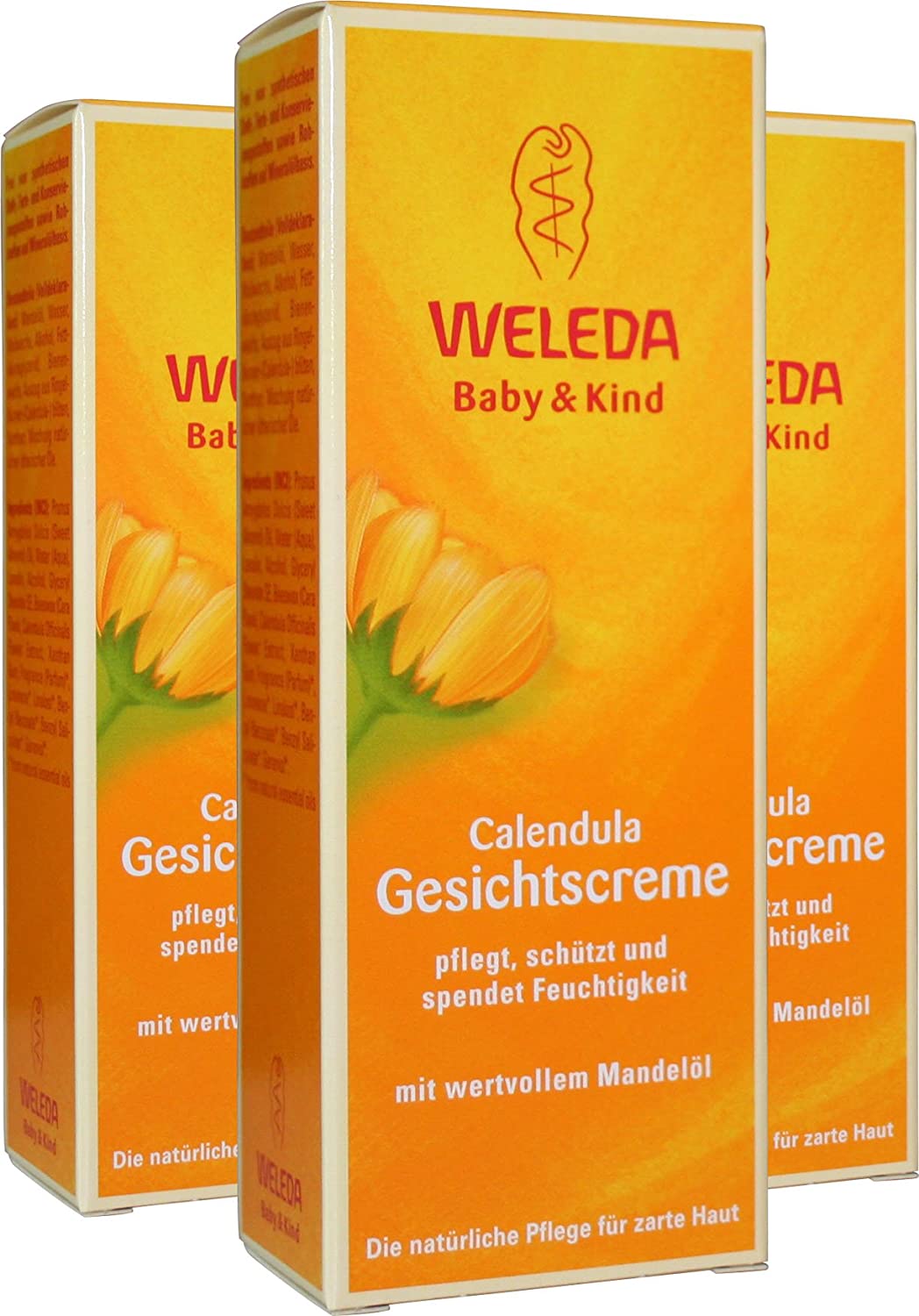 Weleda Calendula Face Cream Pack of 3 x 50 ml