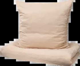 Bedding set made of muslin, beige, 135 x 200 + 80 x 80 cm, 1 piece