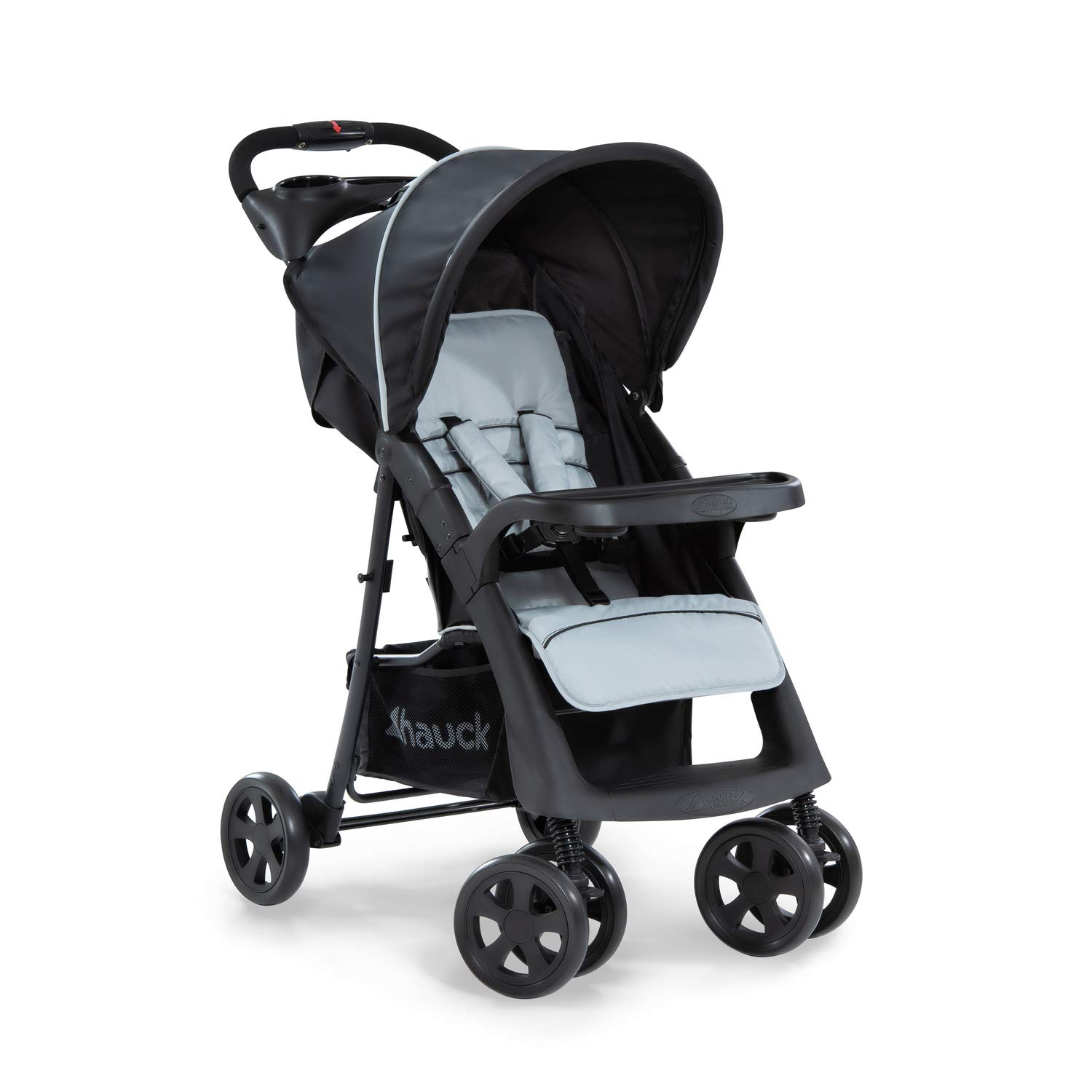 Hauck Buggy Shopper Neo II / with reclining function, small foldable / for children from birth up to 15 kg, Caviar Silver (Silver)