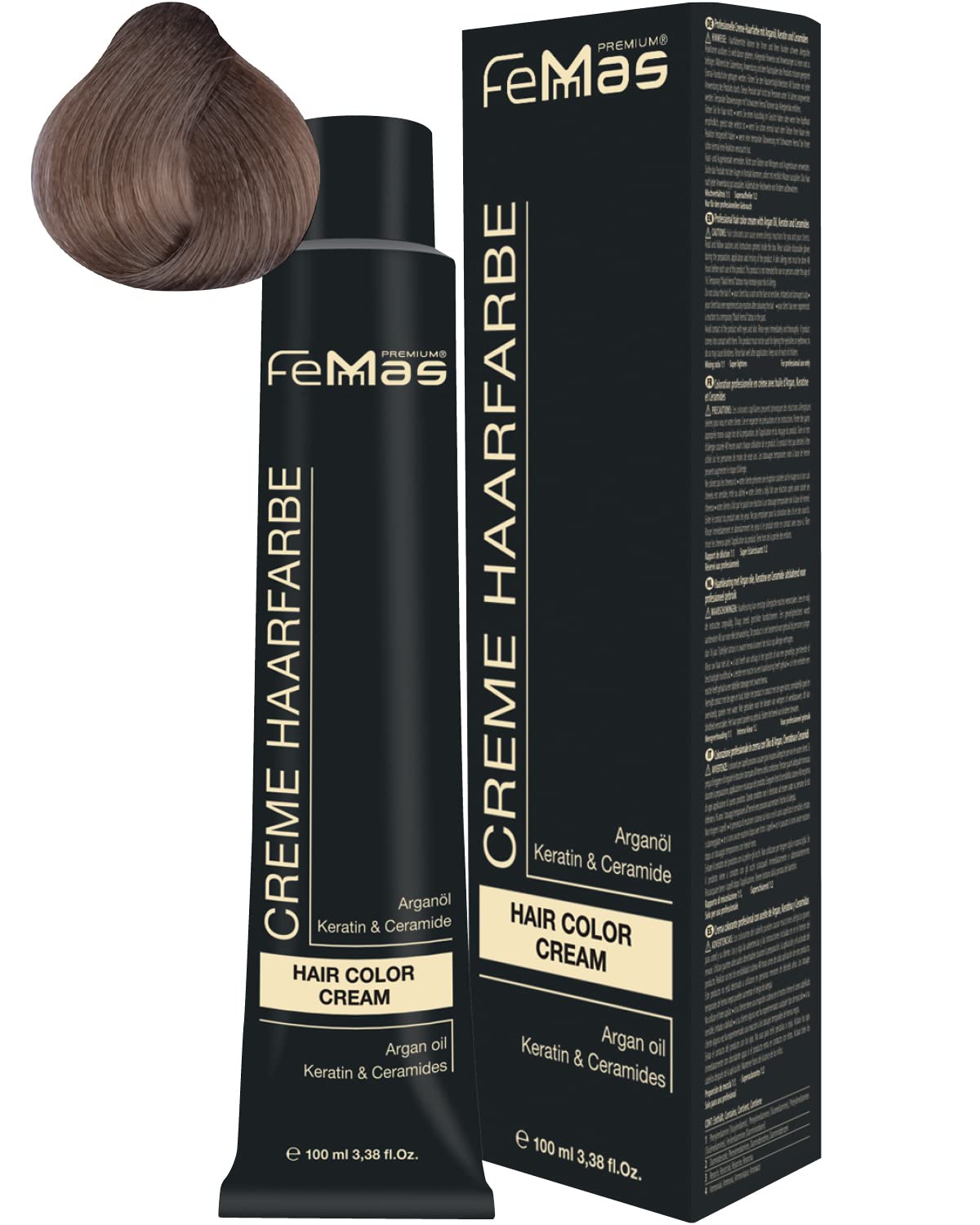 Femmas Hair Colour Cream 100 ml Hair Colour (Light Blonde Sand 8.7), 8.7 ‎light