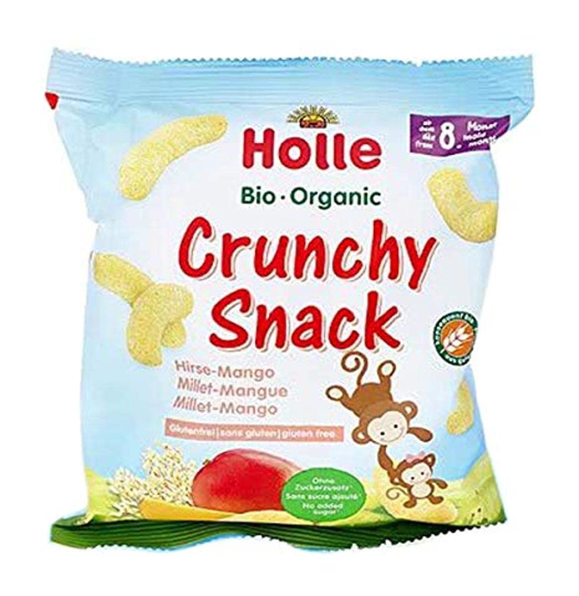 Holle Crunchy Snack Hirse Mango 1er Pack (1 x 25 g)