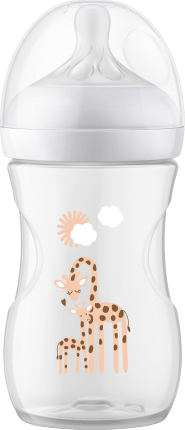 Baby bottle natural response white/giraffe, from birth, 260 ml, 1 st