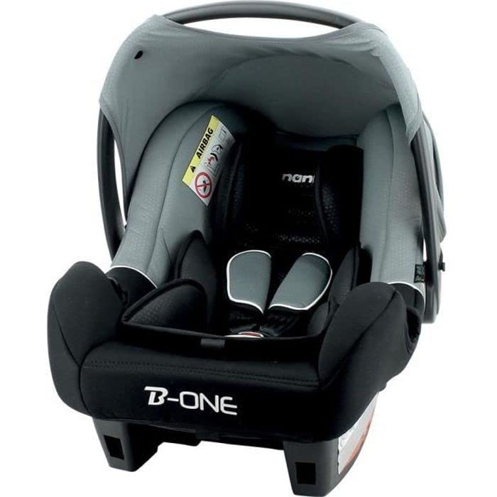 Nania Beone Group 0+ Car Seat with Side Protection, 4 Stars, Adac Luxe 0-13 kg, Grey