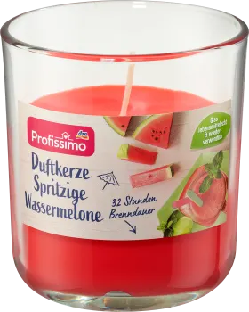 Scented candle in a glass of sparkling watermelon, 1 pc