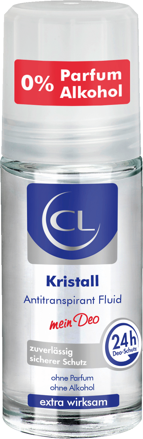 CL Deo Kristall Antitranspirant Mineral Fluid Extra Sensitive, 50 Ml