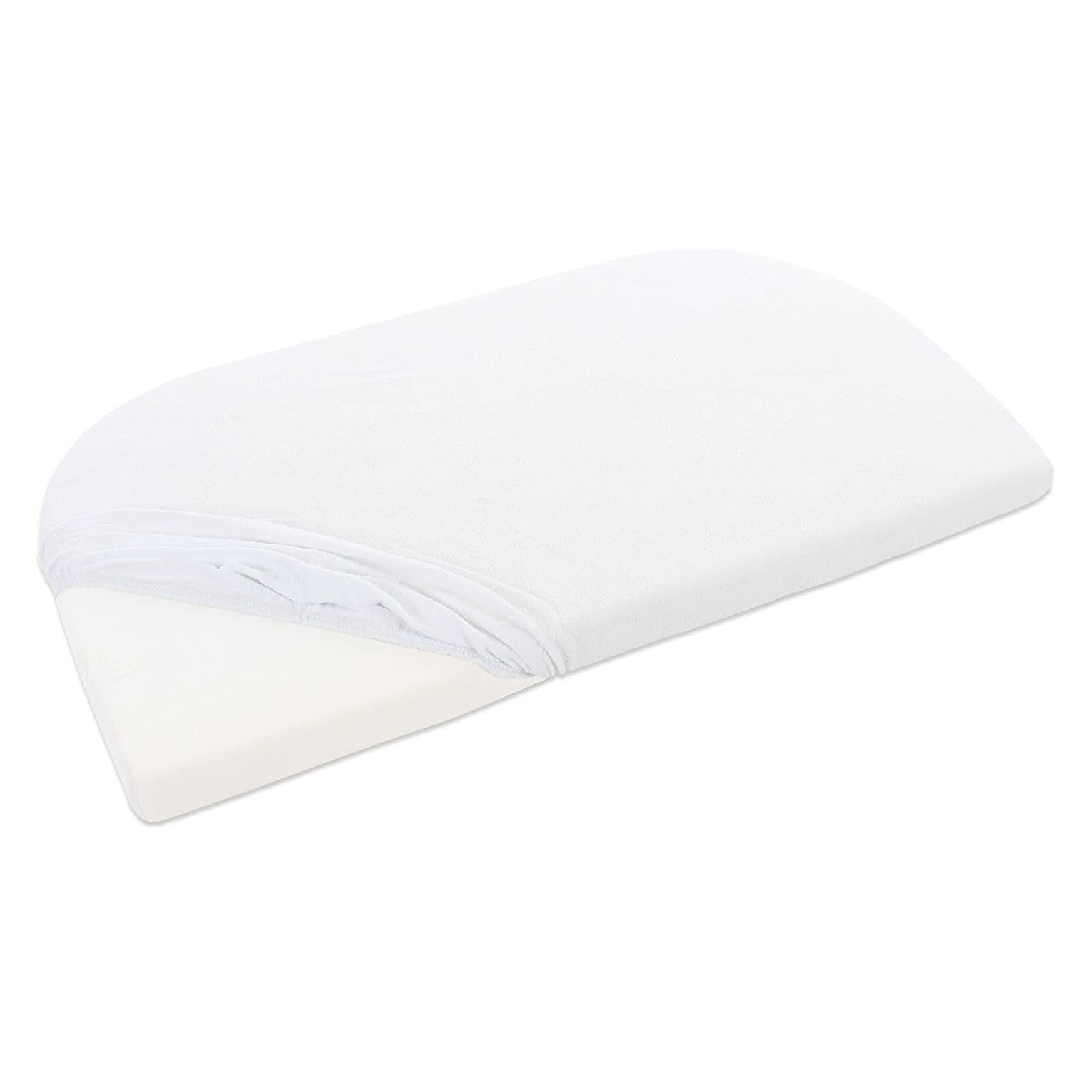 Babybay Terry Towelling Fitted Sheet For Original White White
