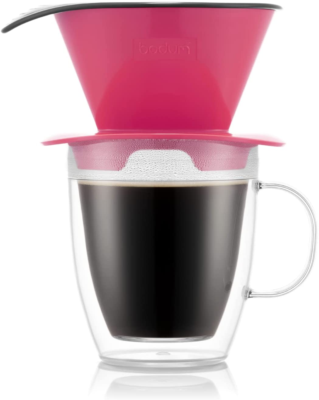 Bodum Pour Over K11872-539SA Coffee Dripper and Double-walled Mug, 0.3