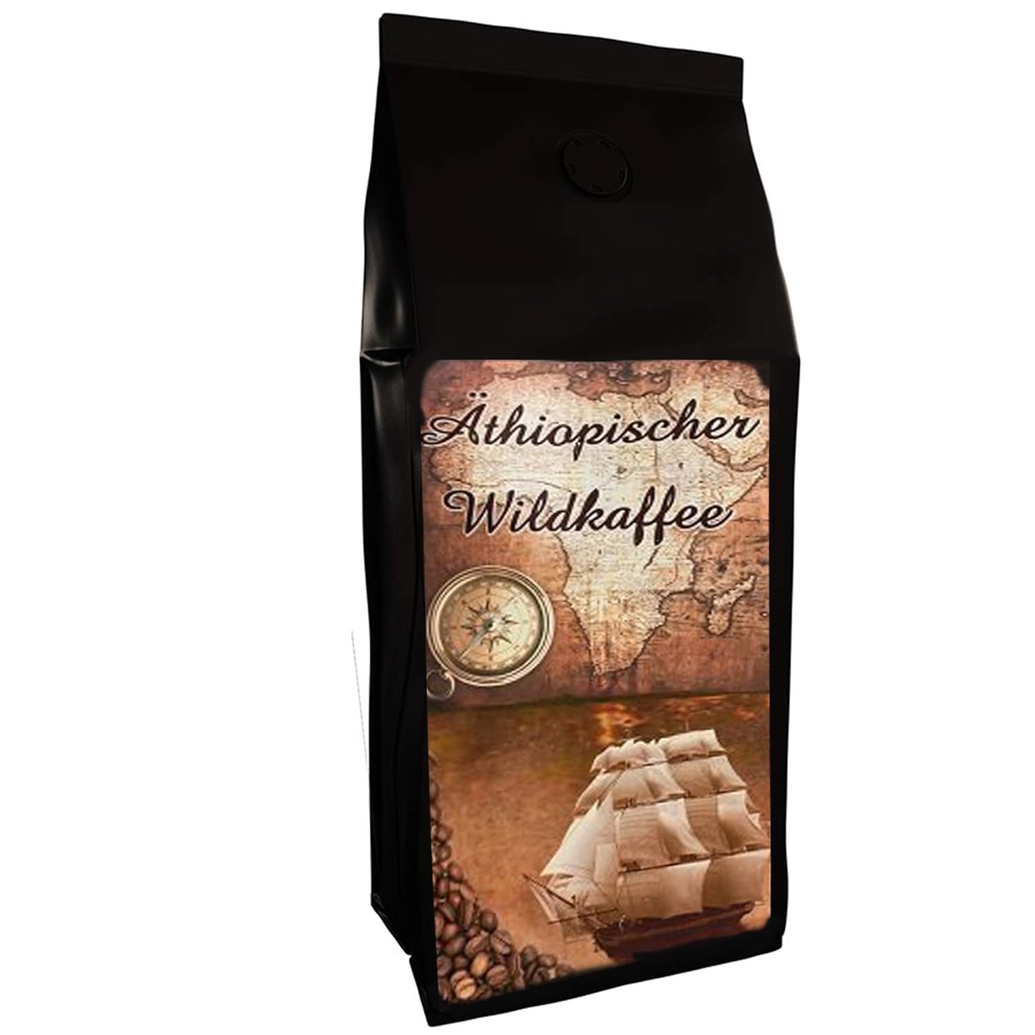 Wild coffee coffee beans from Ethiopia 500 g of coffee whole bean