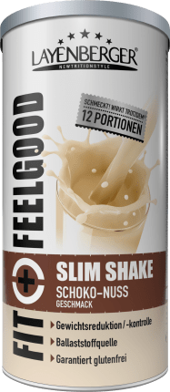 Layenberger Fit+Feelgood Diät-Shake Slim Pulver, Schoko & Nuss Geschmack, 396 g