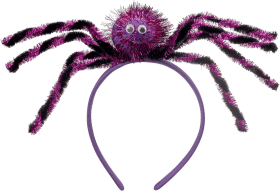 Decorate & set up headband, spider, purple, 1 pc