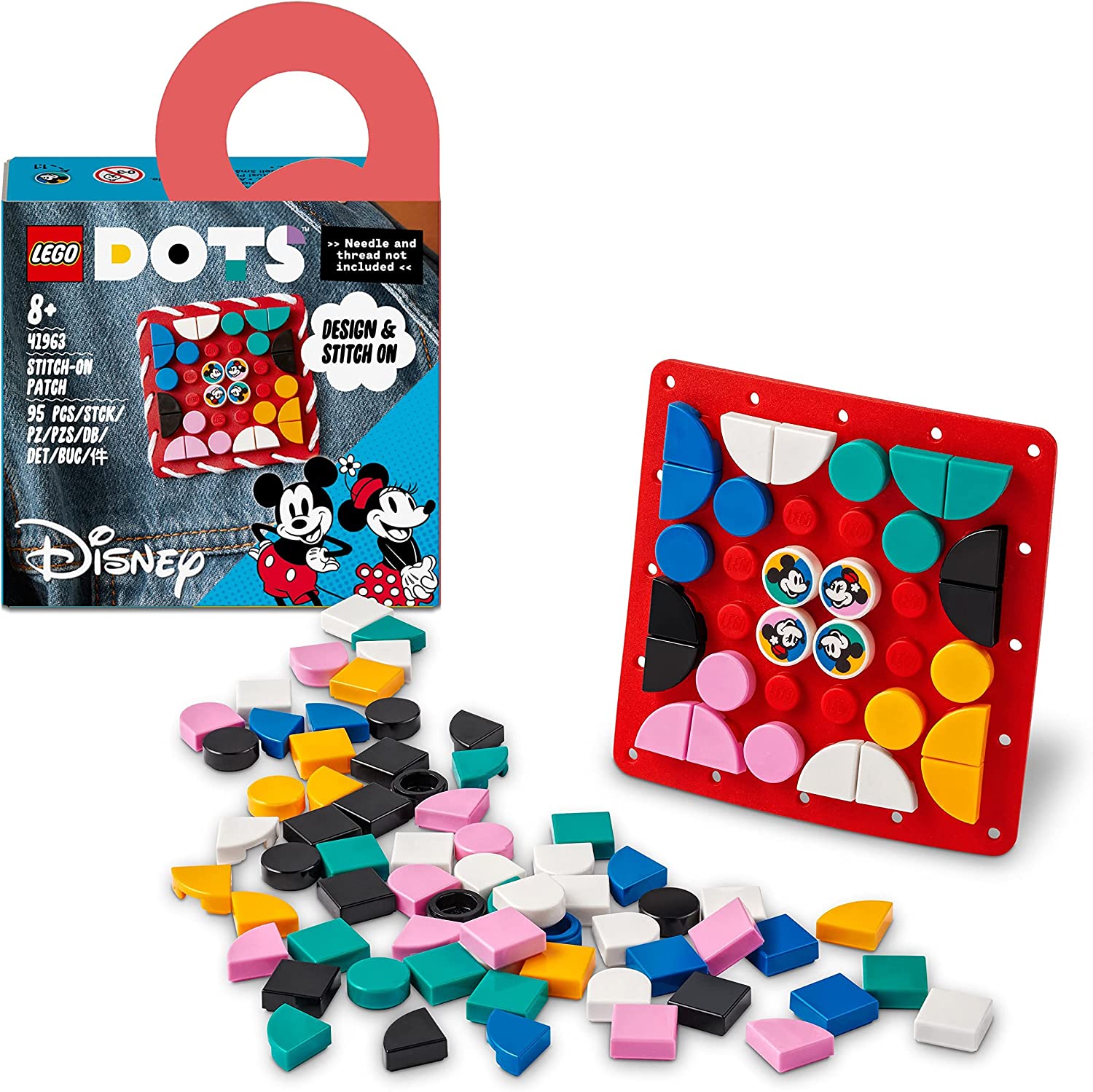 LEGO 41963 DOTS Mickey and Minnie Creative Patches DIY Craft Kit for Decorating Clothes Backpacks Accessories Creative Activity for Kids