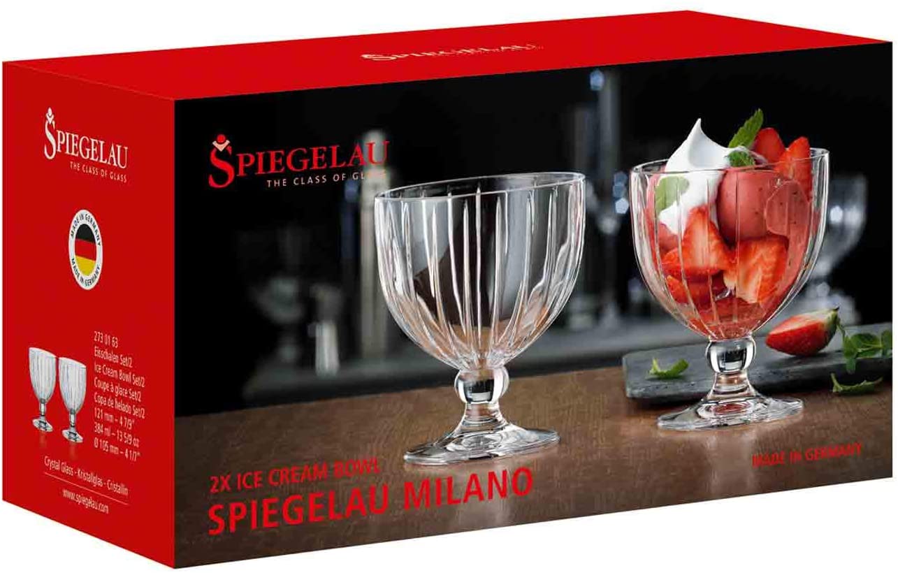 Spiegelau & Nachtmann Milano 2730163 Ice Cream Sundae Cocktail Glass Set of 2