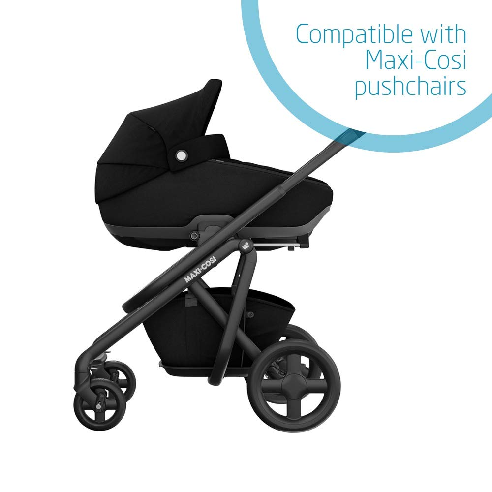 Maxi-Cosi Jade Safety Carrier, Car Carrier, Suitable From Birth 0 to 6 Months, 0-9 kg, From 40 to 70 cm, Essential Black