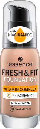 essence cosmetics MAKE-up FRESH & FIT FOUNDATION 50, 30 ml