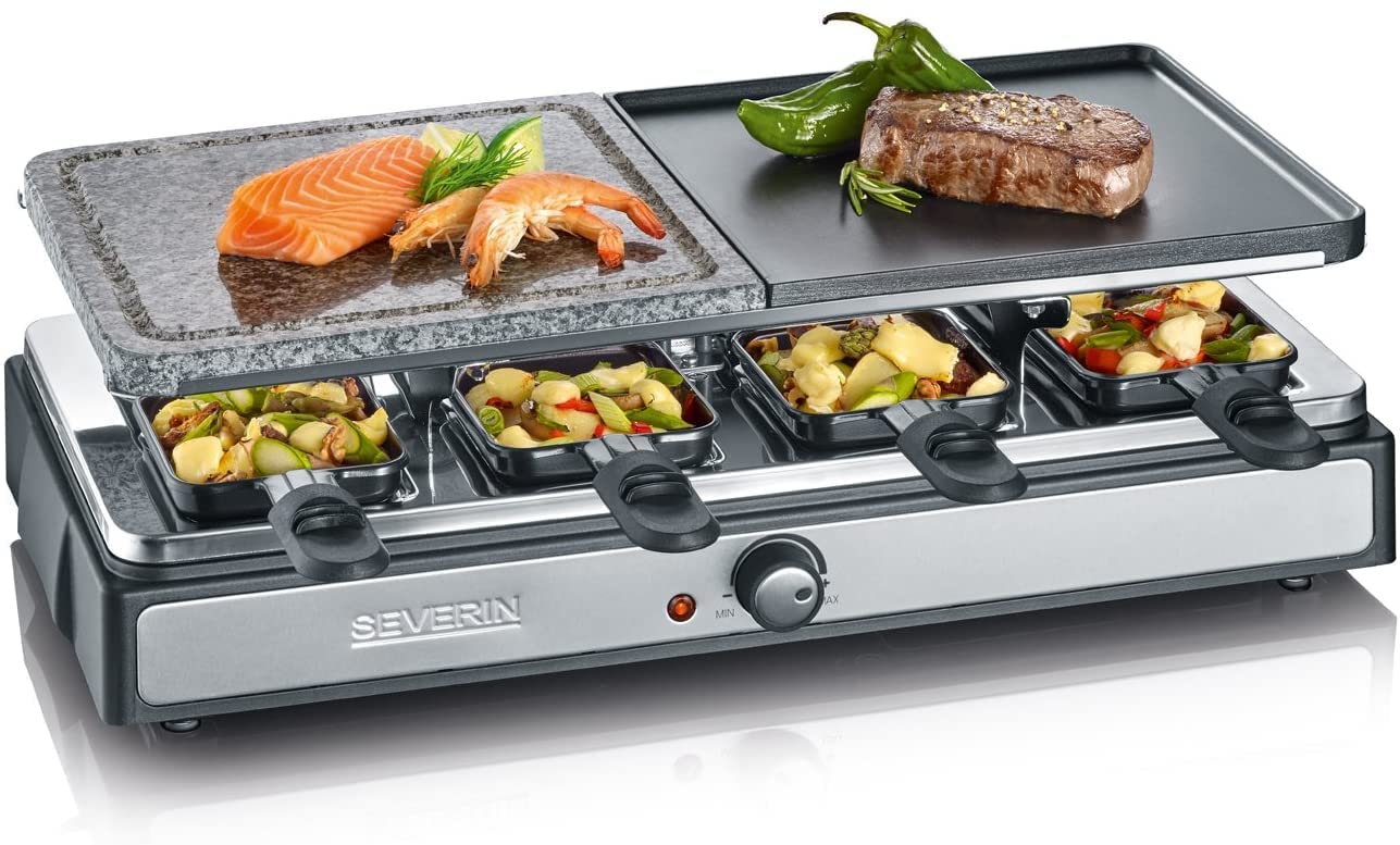 Severin RG raclette with natural grill stone and grill plate
