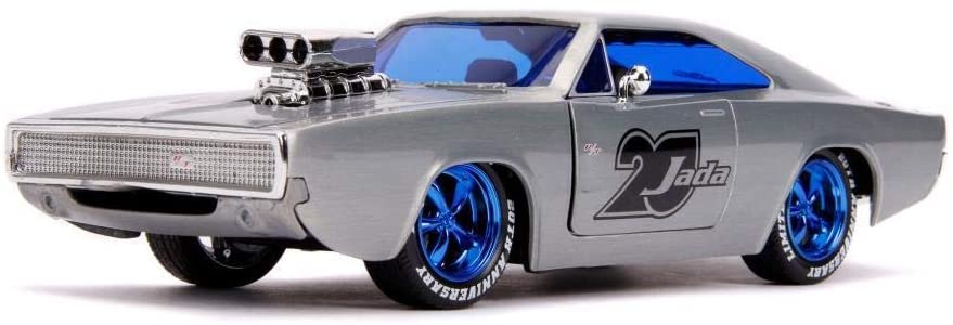 Dickie Toys 253745017 1970 Dodge Charger, Wave 5, Die-Cast Vehicle With Fre