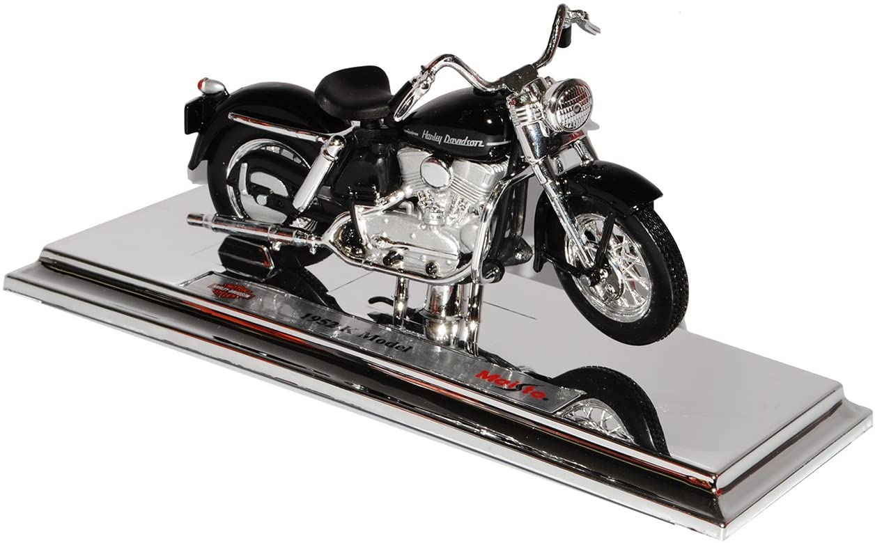 Unknown Hariey Davdson 1952 K Black 1/18 Maisto Model Motorbike With Or Wit