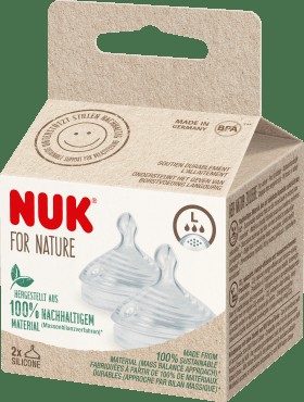 NUK Ventilsauger For Nature Silikon Gr. L, 2 St