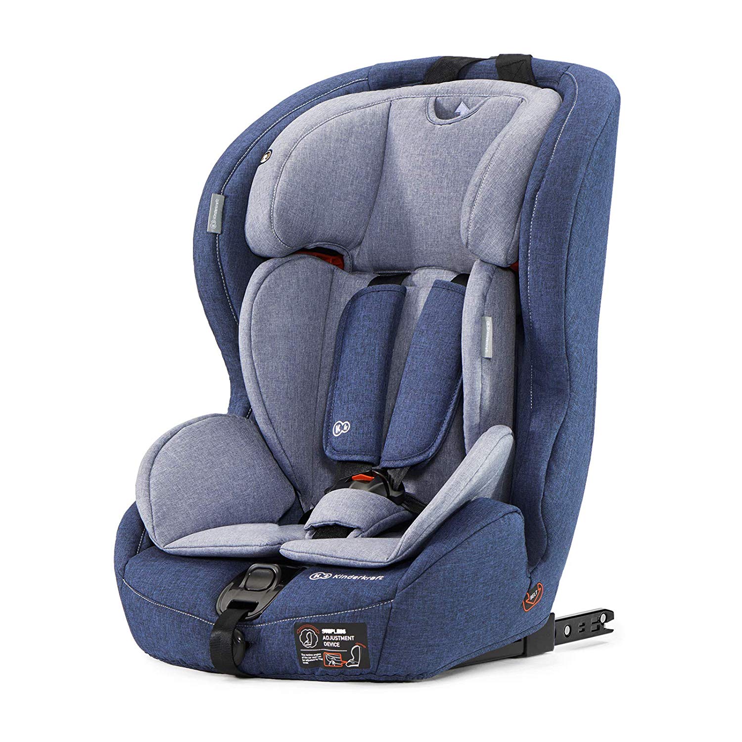 Kinderkraft Safetyfix Isofix Child Car Seat 9 to 36 kg Group 1 2 3 dark blue