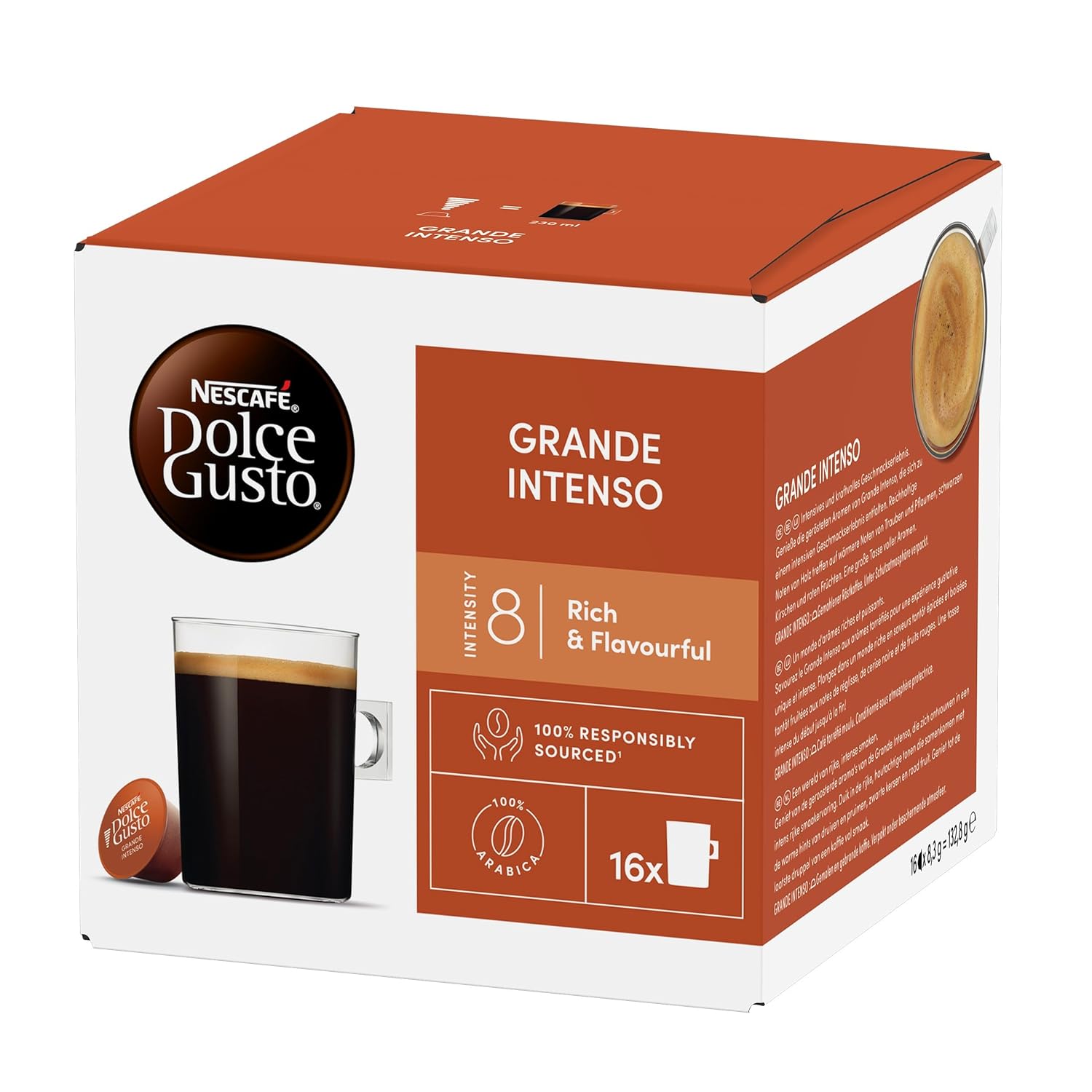 NESCAFÉ DOLCE GUSTO Grande Intenso Coffee Capsules Pack of 1 (1 x 16 Servings)