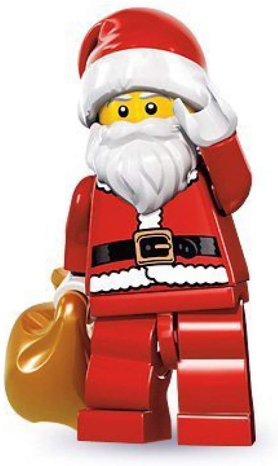 Lego Series 8 Collectible Minif Igure – Santa With Toy Sack By Lego