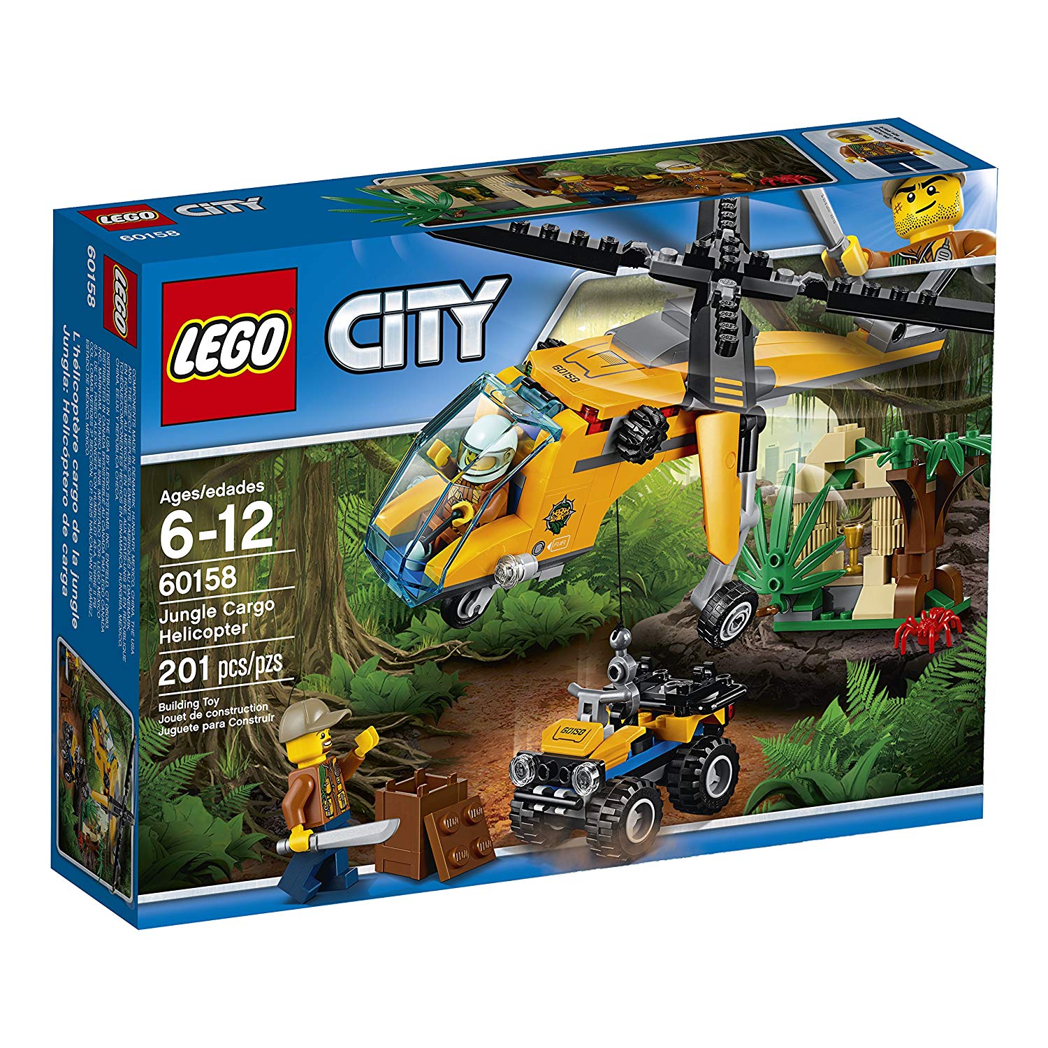 Lego City Jungle Cargo Helicopter 60158 (201 Piece)