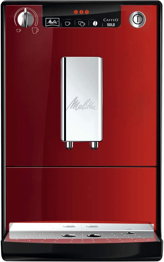 Melitta E 950-104 Solo E950-104 Coffee Machine 15 Bar Coffee Beans for Espresso Automatic Cleaning Personalised Red 1400W