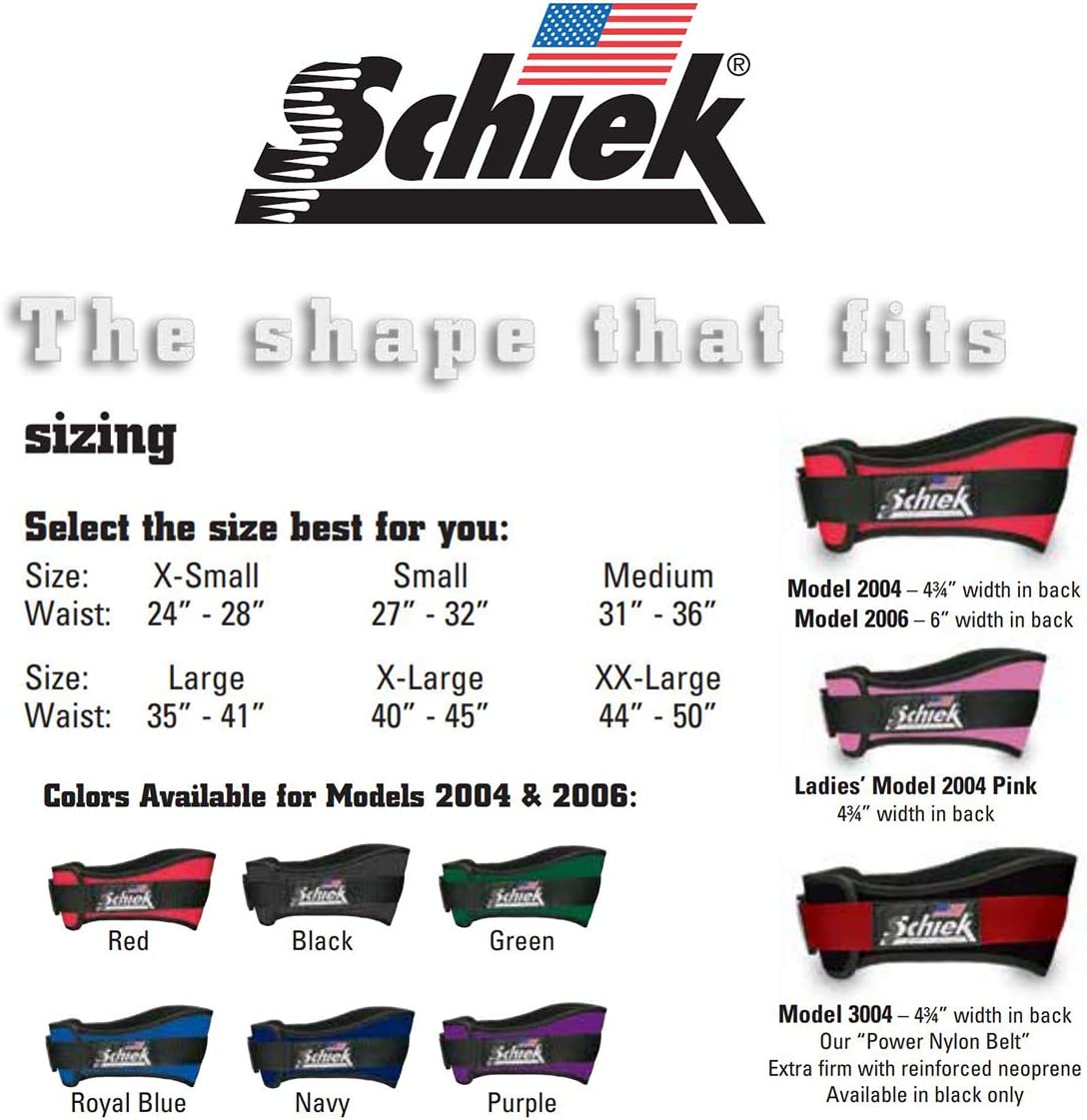 Schiek Sports Belt Unisex Comfortable Adjustable Back Width 15 cm