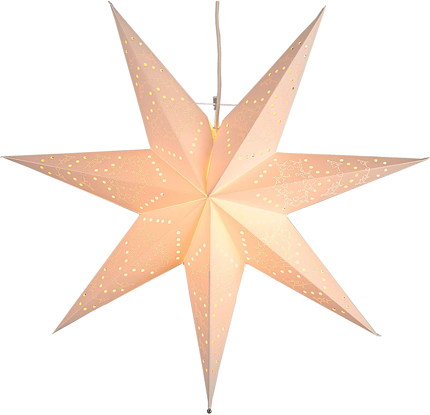 EGLO Christmas Star for Indoor Use, Decorative Star Illuminated Paper for H