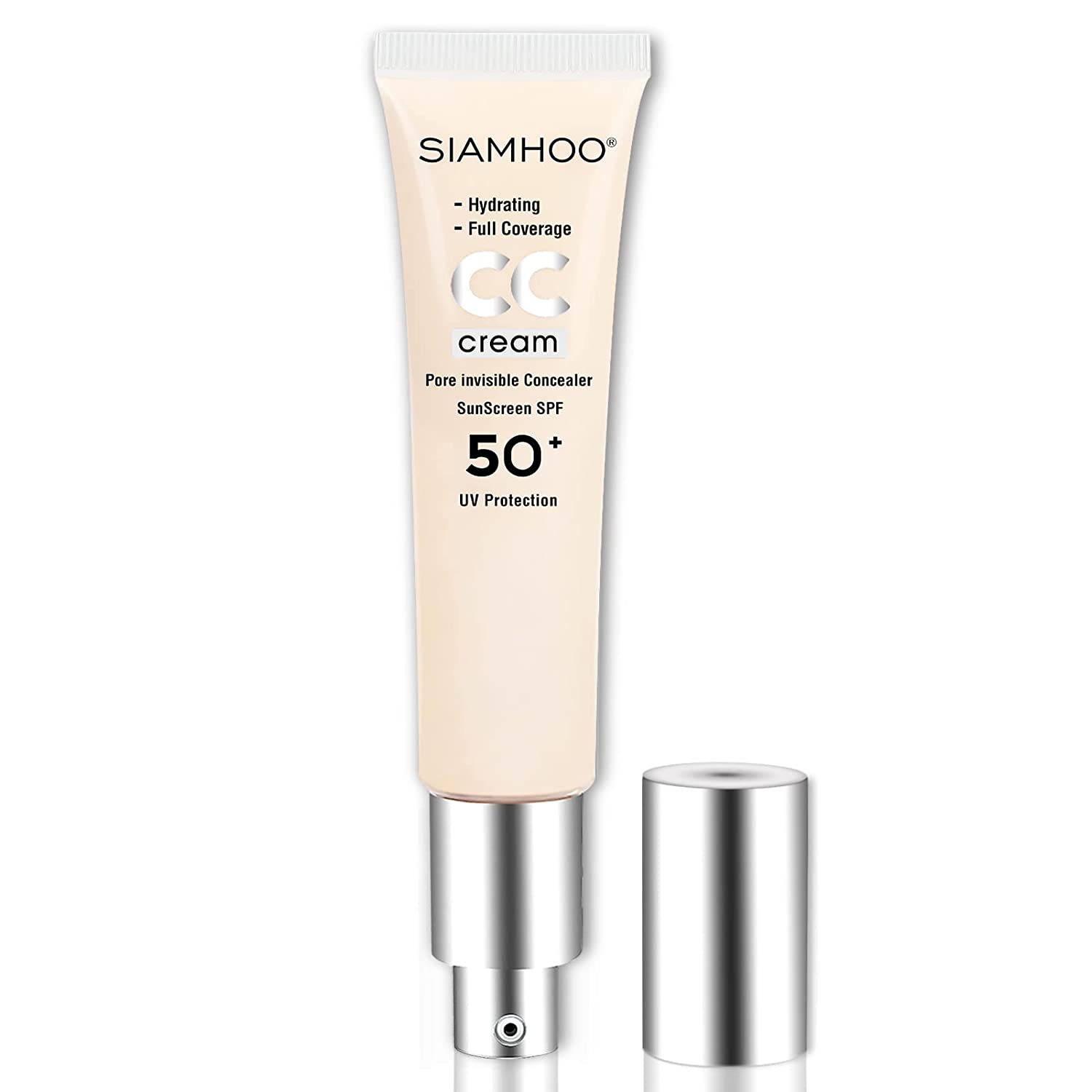 SIAMHOO CC Cream Foundation with Sun Protection Factor 50+ Full Coverage Fo, ‎fair light