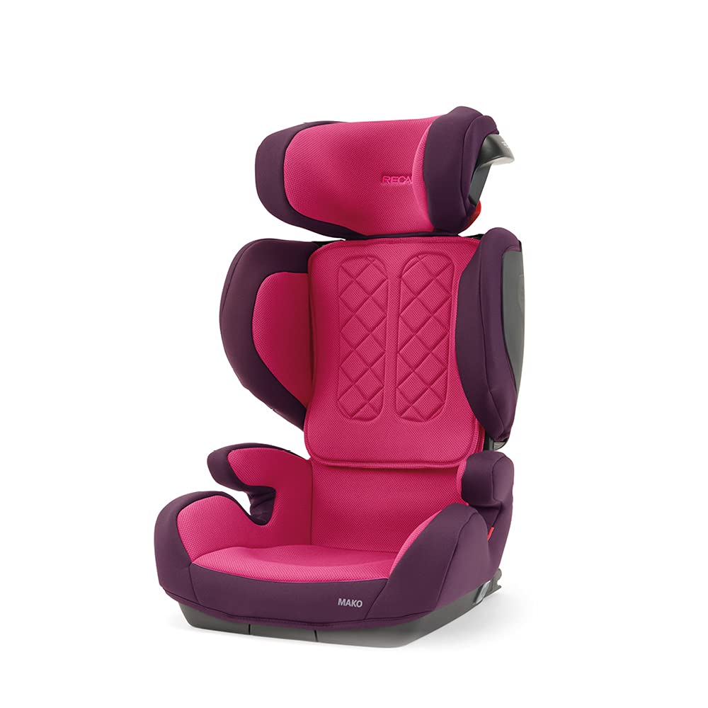 RECARO Kids Mako i-Size Child Car Seat (100-150 cm, Approx. 15-36 kg), ISOFIX Attachment, Comfort and Safety, Core Power Berry