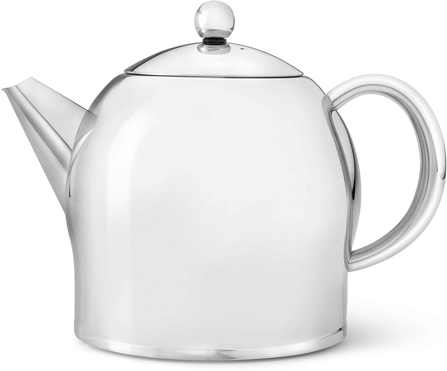 Bredemeijer 1.4 L Shiny Stainless Steel Santhee Teapot, Silver