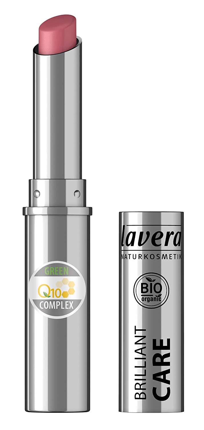 lavera Beautiful Lips Brilliant Care Lipstick Q10 Oriental Rose 03 Lipstick Intensive Care Natural Cosmetics Natural Makeup Organic Plant Active Ingredients 100% Natural Pack of 3 (3 x 1.7 g), ‎oriental