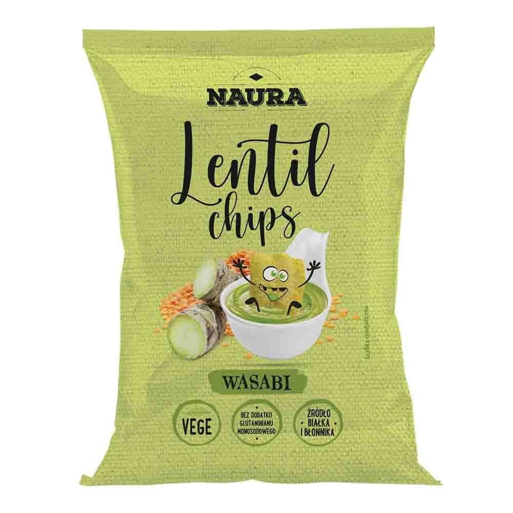 Wasabi-Linsenchips 70 g Naura
