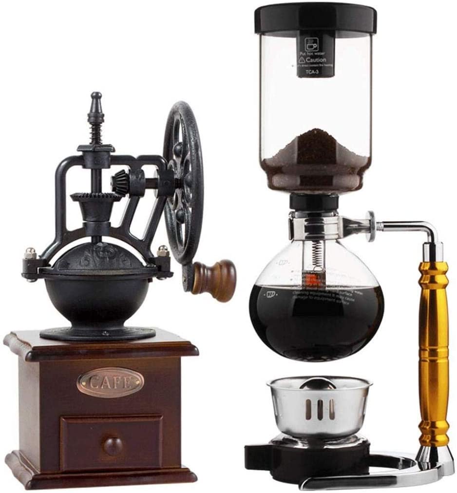 ZHJIUXING ST Coffee Siphon, Coffee Pot, Home Glass Jug, Siphon Type Manual Coffee Machine, Coffee Set, Coffee Pot