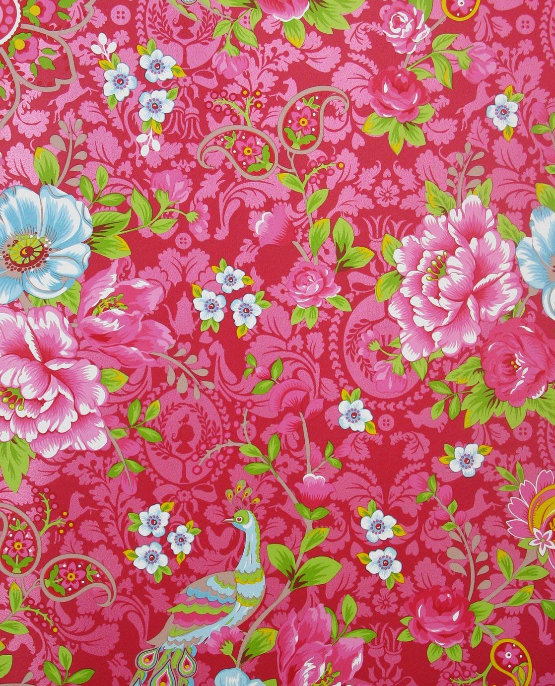 Pip Studio Wallpaper Flowers In The Mix Red