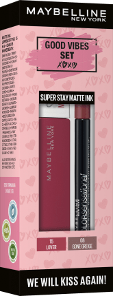 Maybelline New York Set Good Vibes Superstay Matte Ink 15 + Color Sensational Shaping Lipliner 
