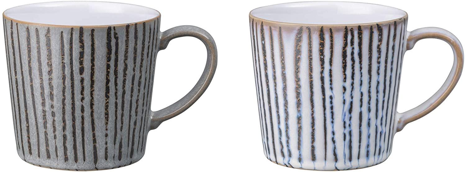 Denby Azure Earthenware Vertical Wax Set of 2